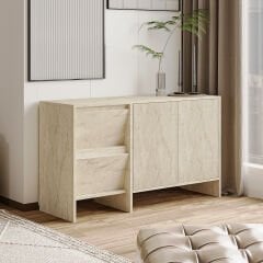 Laris 130 cm Modern Konsol – 4 Kapaklı, Yüksek Ayaklı