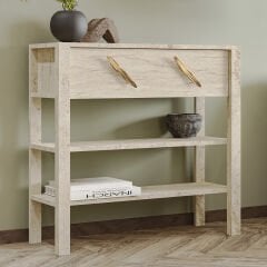 Henric 90 cm Tek Kapaklı Modern Dresuar – Raflı Konsol & Antre Dolabı