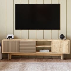 İnarch Dizayn Ravello TV Sehpası - 3 Kapaklı Modern Tasarım