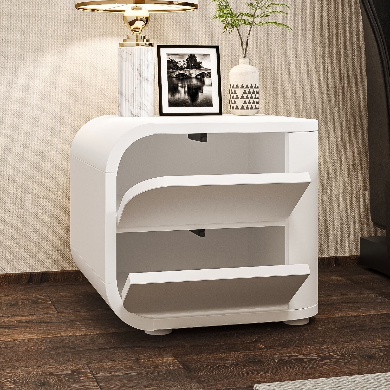 İnarch Dizayn Piero L Komodin Sol Modül, 2 Kapaklı, Modern Minimalist Tasarım