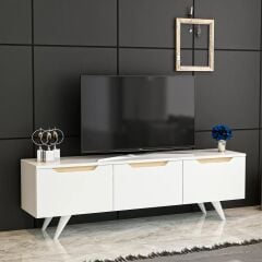 Prag TV Sehpası – 3 Kapaklı, Modern Tasarım, 150 cm