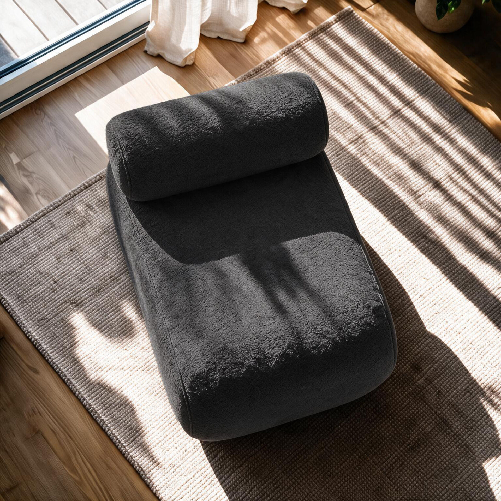Cosmo Berjer – Modern Minimalist Konforlu Tekli Koltuk Koyu Gri