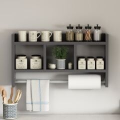 Asya Askılıklı Duvar Rafı – Çok Amaçlı Mutfak & Banyo Rafı