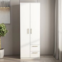 Merlin 2 Kapaklı, Çekmeceli Gardırop - 60 cm