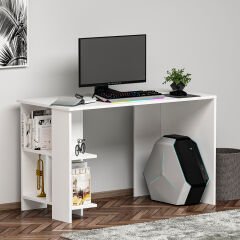 Alya Çalışma Masası – Kitaplıklı, Minimal Tasarım