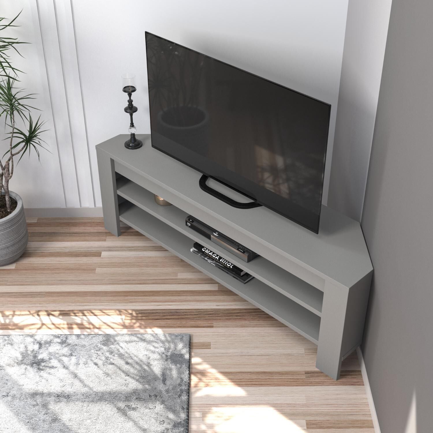 Corner TV Sehpası, 120 cm – Köşe Tasarım