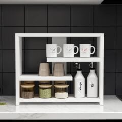 Gupse Çok Amaçlı 3 Katlı Raf – Mutfak ve Dekoratif Düzenleyici