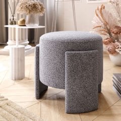 ASH 3 Ayaklı Minimalist Puf, Oturma Odası, Antre-Hol - Gri