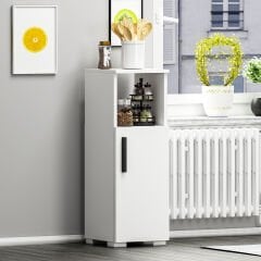 Duru Modern Çok Amaçlı Mutfak ve Banyo Dolabı - Beyaz