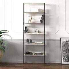 Hero 5 Raflı Modern Kitaplık - 180 cm