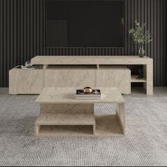 Vera Mini Orta Sehpa – Modern Tasarım, Fonksiyonel Raflı Yapı